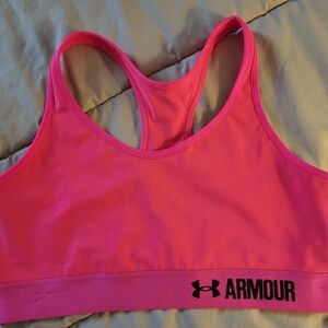 Under Armour Bright Pink Sports Bra